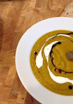 A picture of Fall Squash Soup.
