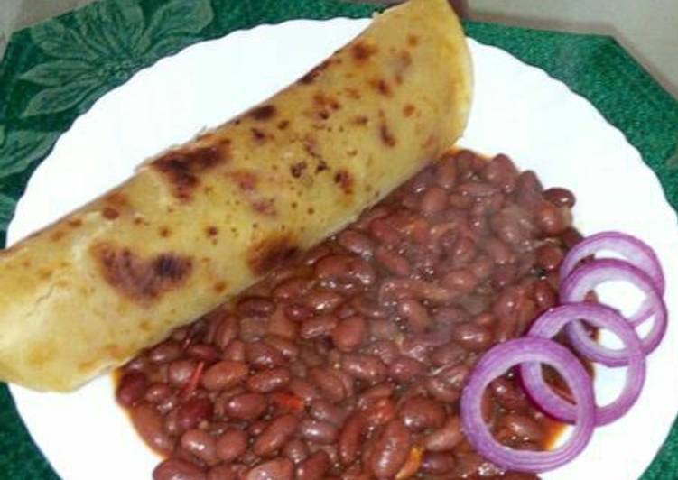 Chapati and beans Recipe by Carnice Dianne Cookpad