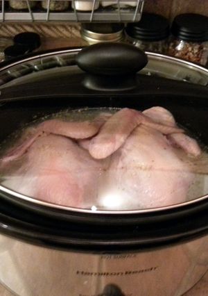 A picture of Garlic Lemon Crock Pot Hens.