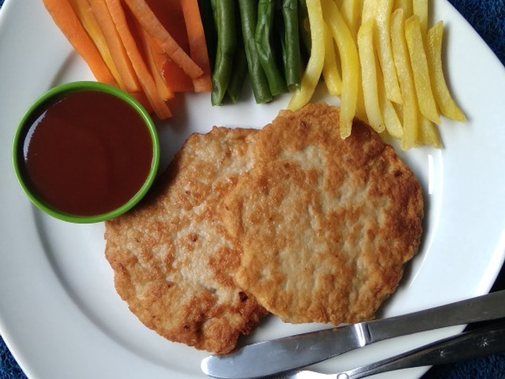 Langkah Mudah untuk Menyiapkan Steak Ayam Giling, Menggugah Selera