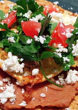A picture of Ray's' 5 minute Breakfast Tostadas.