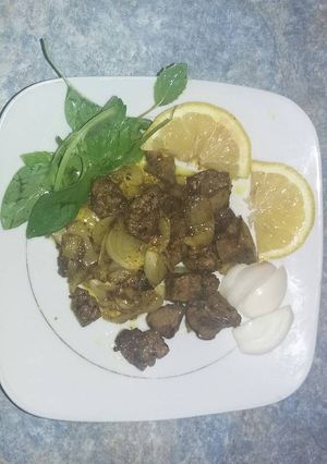 صورة لوصفة كبد دجاج