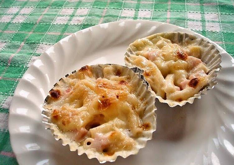 Recipe of Ultimate Easy Gratin Cups Made In A Toaster Oven (for lunchboxes)