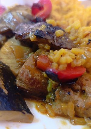 Una foto de Arroz con Marisco del Taibilla al Punto