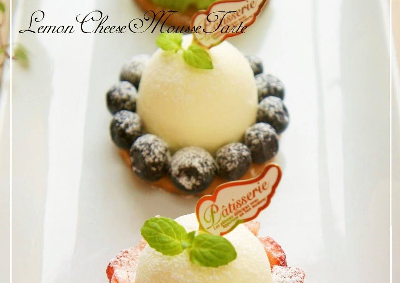 Easy Fruit Tarts with Lemon and Cheese Mousse