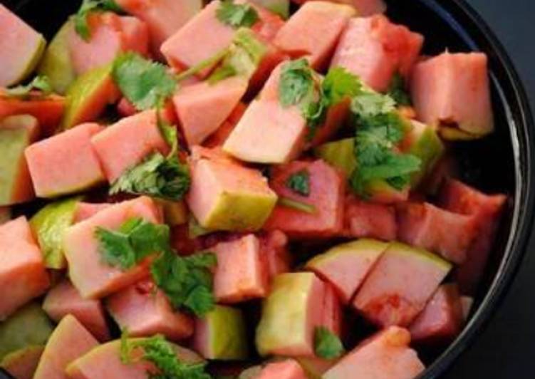 Steps to Make Super Quick Homemade Spicy guava salad