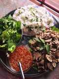 Banh Hoi with Pork Offal