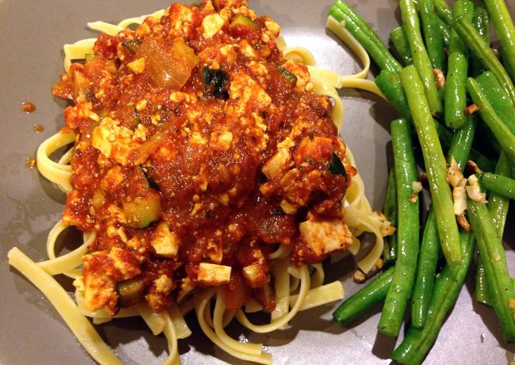 Recipe of Super Quick Parker's Vegetarian Spaghetti