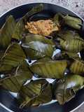 Bothok jantung pisang, tempe, teri