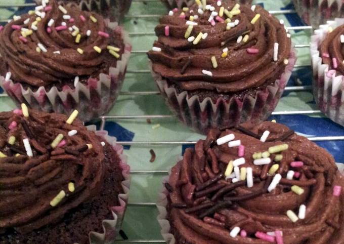 Delicious chocolate cupcakes