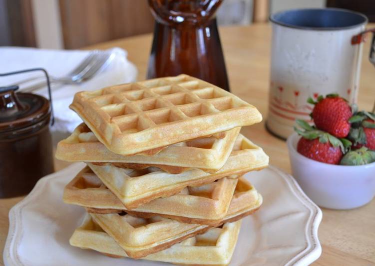 Simple Way to Make Homemade Our Favorite Waffles