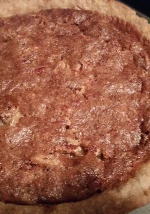 A picture of Blondie's Mom's Maple Pecan Pie.