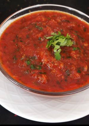 A picture of Tomato Garlic Chutney.