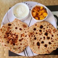 A picture of Sattu paratha.