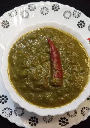 A picture of Malai palak matar.