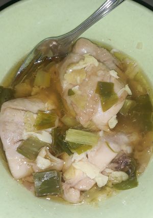 Foto resep Ayam kukus minyak wijen (recook Mba Historina)