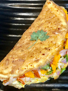 A picture of Mango Salsa Omelet.