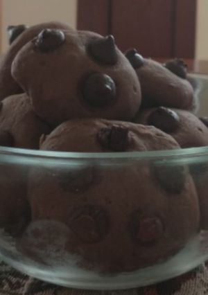 Una foto de Galletas veganas de chocolate 🍫😋