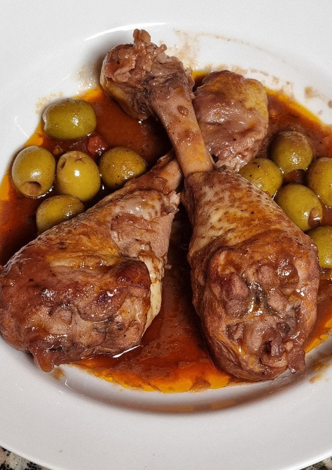 Una foto de Pollo a la cazadora
