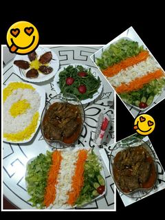 عکسی از دستور چلو گوشت 😋😋😋