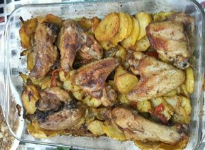 صورة لوصفة صينية بطاطا ع دجاج 🍗