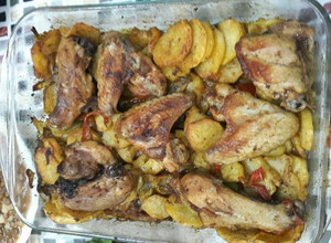 صورة لوصفة صينية بطاطا ع دجاج 🍗