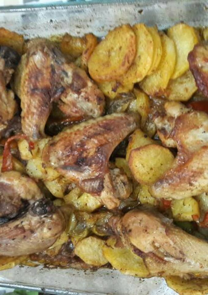 صورة لوصفة صينية بطاطا ع دجاج 🍗