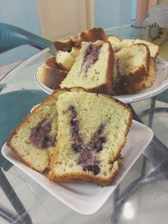 Foto resep 20. Kue Chiffon Vanilla Marble Blueberry
