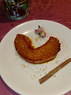 عکسی از دستور دسر کدو صدفی