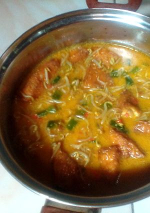 Foto resep Tahu toge kuah santan