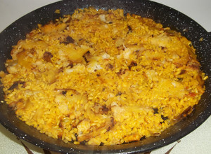 Foto principal de Paella de coliflor y ajos tiernos