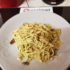 A picture of My Chicken Pesto Spaghetti.