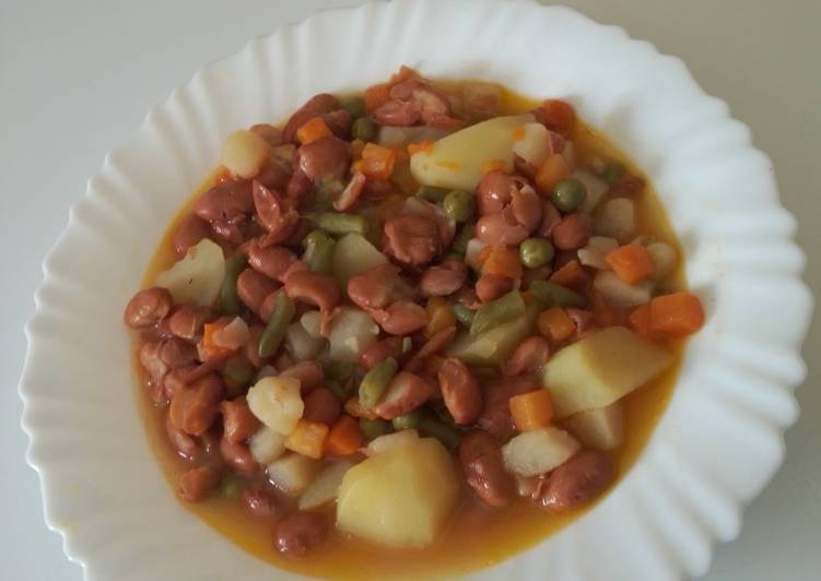 Habichuelas pintas con verduras 👩‍🍳🥄