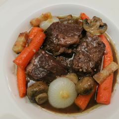 A picture of Jacques Pepin's Beef Stew.