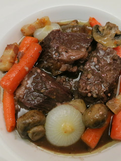 A picture of Jacques Pepin's Beef Stew.
