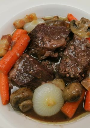 A picture of Jacques Pepin's Beef Stew.