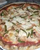 Pizza de pollo ranchera