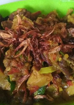 Foto resep Jantung ayam + bakso bumbu rica rica