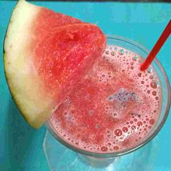 A picture of 🌞🏝️Watermelon 🍉 Cooler🌞🏝️ With Basil Seeds.