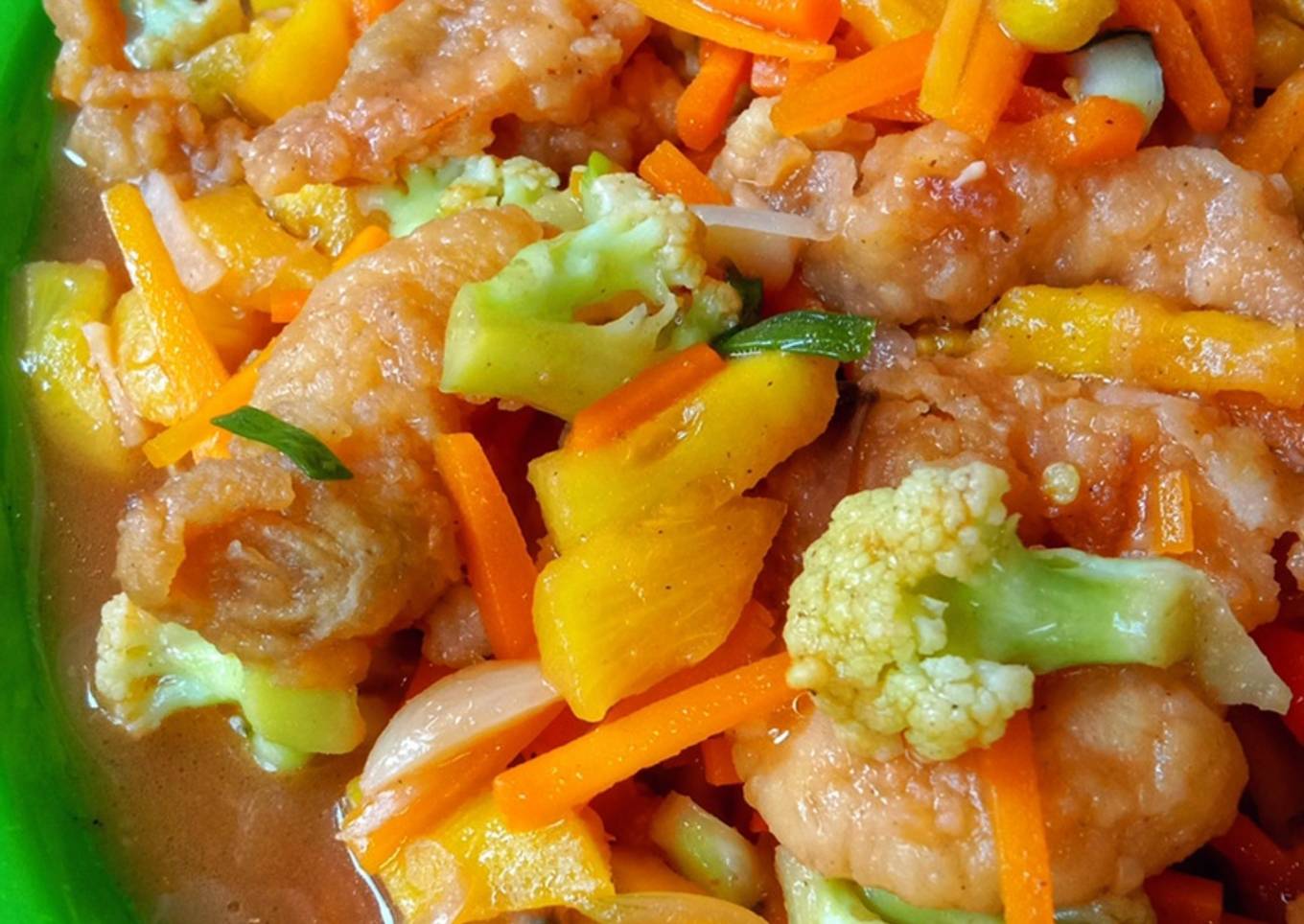 Udang Goreng Tepung Saus Asam manis