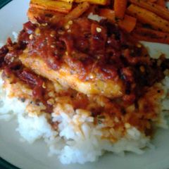 A picture of Sun Dried Tomato and Rosemary Cod.