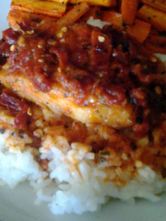 A picture of Sun Dried Tomato and Rosemary Cod.