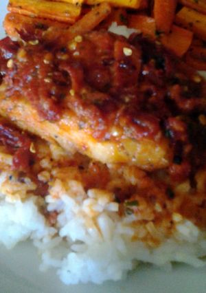 A picture of Sun Dried Tomato and Rosemary Cod.