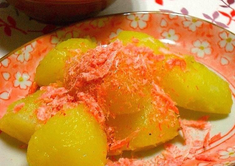 Simple Way to Prepare Speedy Sakura-Colored Buttered Potatoes