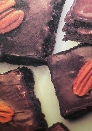 A picture of Pecan Caramel Brownies.
