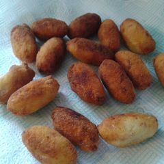 Spanish ham Croquetas A picture of Spanish ham Croquetas.