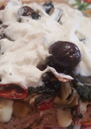 Foto di Focaccia con le bietole rosse