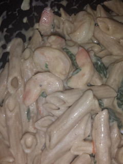 A picture of Simple Shrimp Alfredo Pasta.