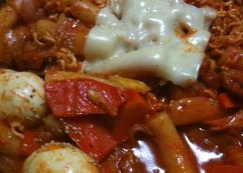 Fresh, Prepare Recipe Korean Cooking Rakbokki Tteokbokki with Ramen Delicious Steady