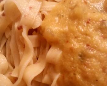 How To Serving Recipe Pasta al Sugo di Zucca Delicious Simple